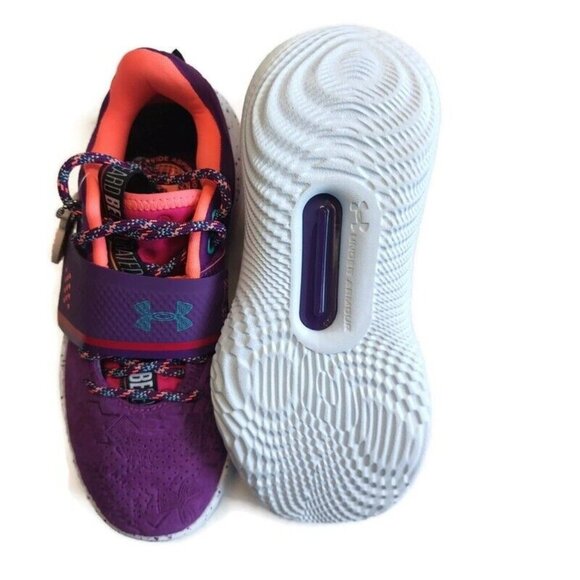 Under Armour Sz M5.5 W7 Flow FUTR X Basketball Shoes Black History 3025344-500 - Picture 7 of 8